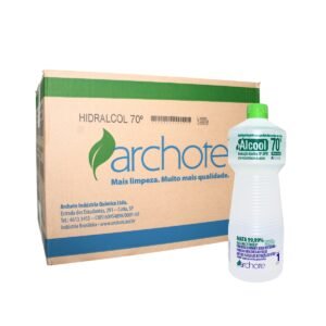 ALCOOL 70% INPM ARCHOTE CAIXA COM 12 UNIDADES