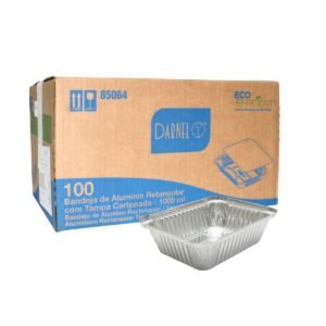 BANDEJA DE ALUMÍNIO DARNEL DA2 32OZ 1000ML C/100 UNIDADES TESTE