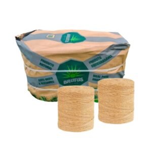 CORDA DE SIZAL BRUTUS FIO 155/1 2600MTS FARDO C/2 ROLOS LARANJA-DOURADO