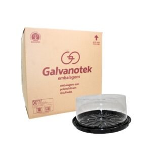 EMBALAGEM PET G32CT GALVANOTEK MINI TORTA PRETA C/100 UNIDADES