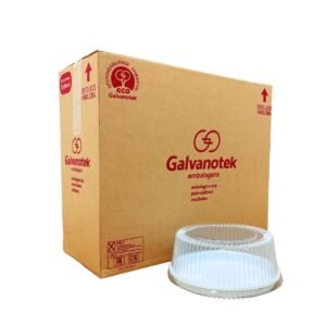 EMBALAGEM PET G32M GALVANOTEK MILLENIUM MINI TORTA BRANCA C/100 UNIDADES