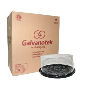 EMBALAGEM PET G50CT GALVANOTEK PRETA TORTA PEQUENA 50 UNIDADES