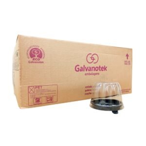 EMBALAGEM PET G690 GALVANOTEK PRETA MINI TORTA C/300 UNIDADES