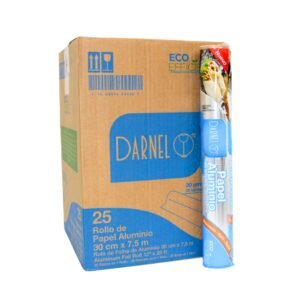FOLHA ALUMÍNIO DARNEL 30X7M5 MTS C/25 UNIDADES Q12300075Y