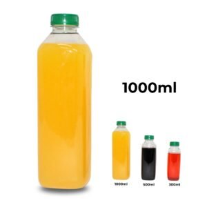 GARRAFA PET CRISTAL PAULICÉIA 1000ML C/TAMPA FARDOS C/50 UN
