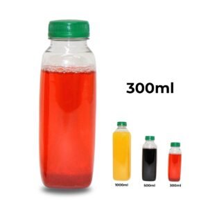 GARRAFA PET CRISTAL PAULICÉIA COM TAMPA FARDOS: 300ML C/100 UN