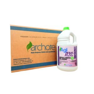 HIPOCLORETO DE SÓDIO (CLORO) AGIPRO DEEP WASH ARCHOTE 5LTS CX/3 GALÕES