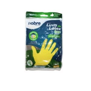 LUVA LÁTEX MULTIUSO NOBRE AMARELA TAMANHO M