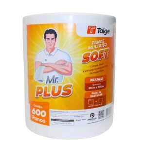 PANO MULTIUSO SOFT BRANCO TALGE 28CMX300M 600 PANOS DE 50CM CADA