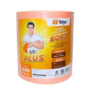 PANO MULTIUSO SOFT LARANJA TALGE 28CMX300M 600 PANOS DE 50CM CADA