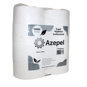 PAPEL HIGIÊNICO AZEPEL ROLÃO PREMIUM 8 ROLOS DE 300MTS CADA