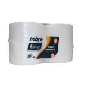 PAPEL HIGIÊNICO ROLÃO NOBRE 8 ROLOS DE 300MTS CADA