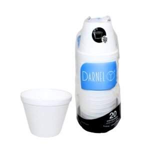 POTE DE ISOPOR TÉRMICO DARNEL 12OZ 355ML 20 UNIDADES