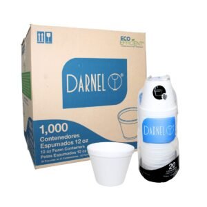 POTE DE ISOPOR TÉRMICO DARNEL 12OZ 355ML 50X20 1000 UNIDADES