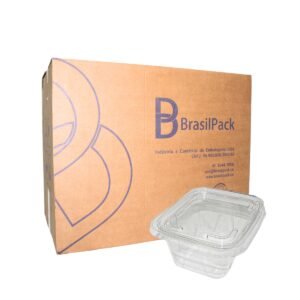POTE PET TRANSPARENTE BRASILPACK 500ML C/LACRE C/200 UNIDADES