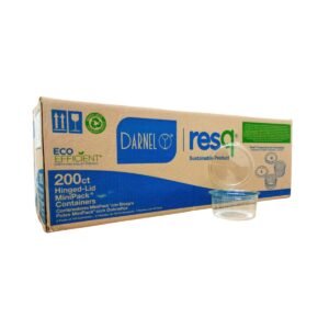 POTE REDONDO PET CRISTAL DARNEL 350ML C/200 UNIDADES