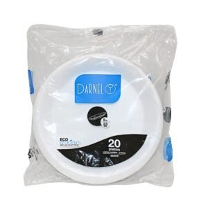 PRATO DE ISOPOR DARNEL 23CM 20 UNIDADES D510901NW