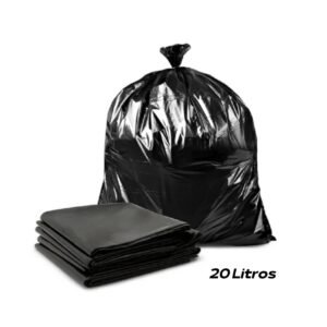 SACO DE LIXO PLÁSTICO RDP PRETO 20LTS FARDO C/5KG