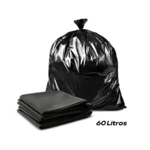 SACO DE LIXO PLÁSTICO LORENFLEX PRETO 60LTS FARDO C/5KG