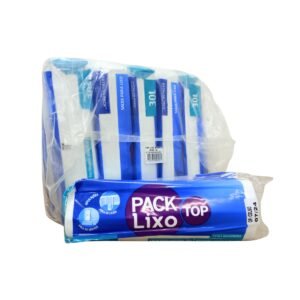 SACO PLÁSTICO PACK LIXO TOP EXTRUSA BRANCO 30LTS 10X30 UNIDADES