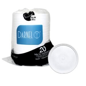 TAMPA DE ISOPOR DARNEL P/COPOS TÉRMICOS 16/24/32 OZ 20 UNIDADES D693201TE