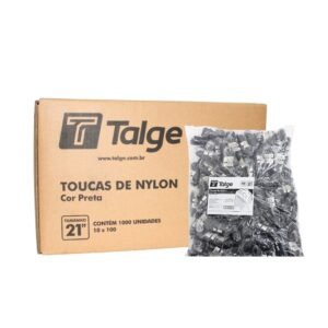 REDE PARA CABELO TALGE PRETA 10X100 1000 UNIDADES