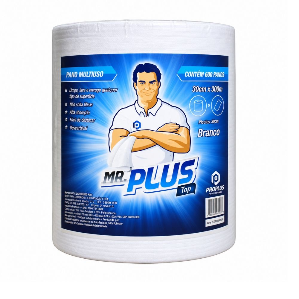 PANO MULTIUSO TALGE PROPLUS BRANCO 30CM X 300M 1 UNIDADE
